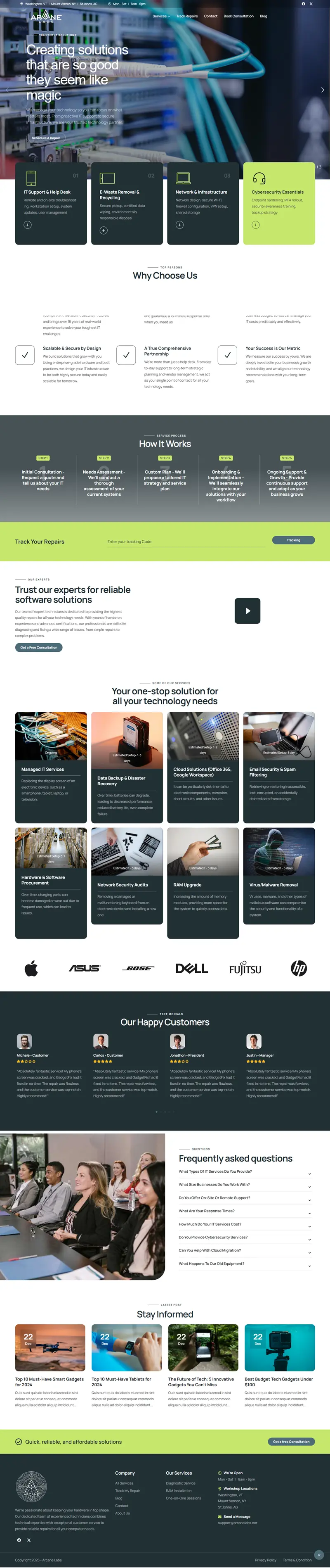 Tech Startup Website